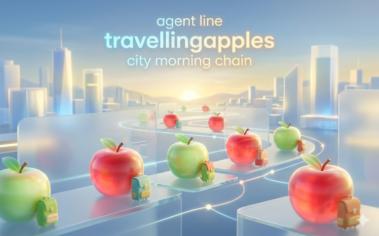 agent line travellingapples city morning chain