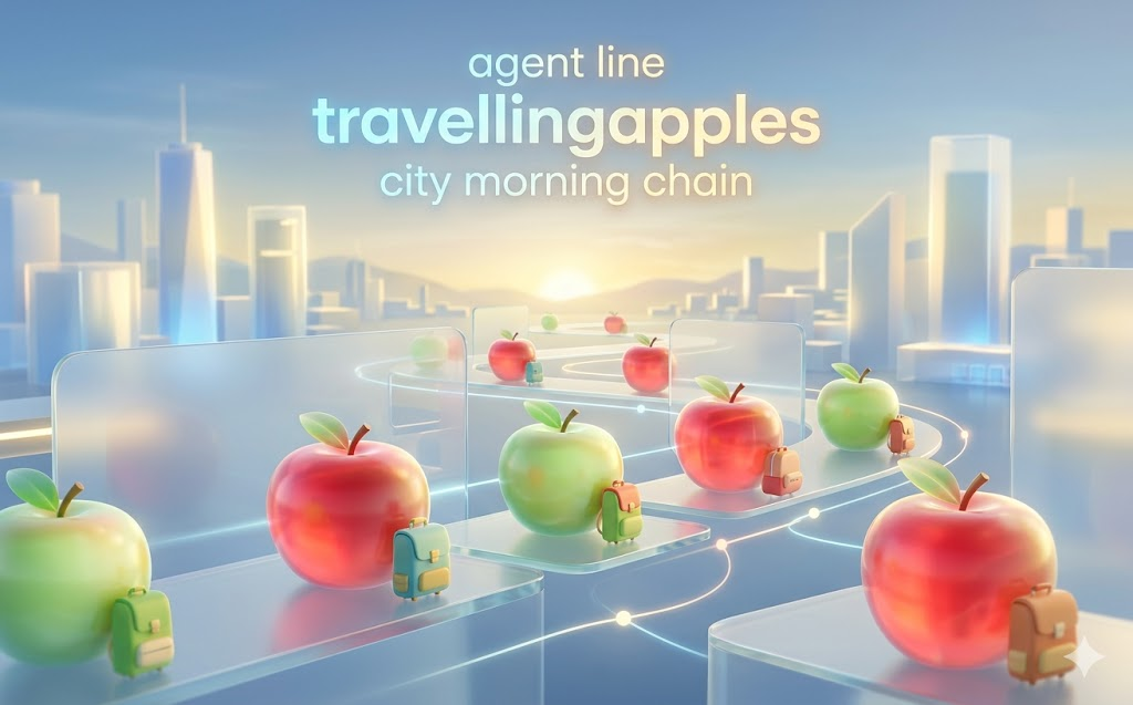agent line travellingapples city morning chain